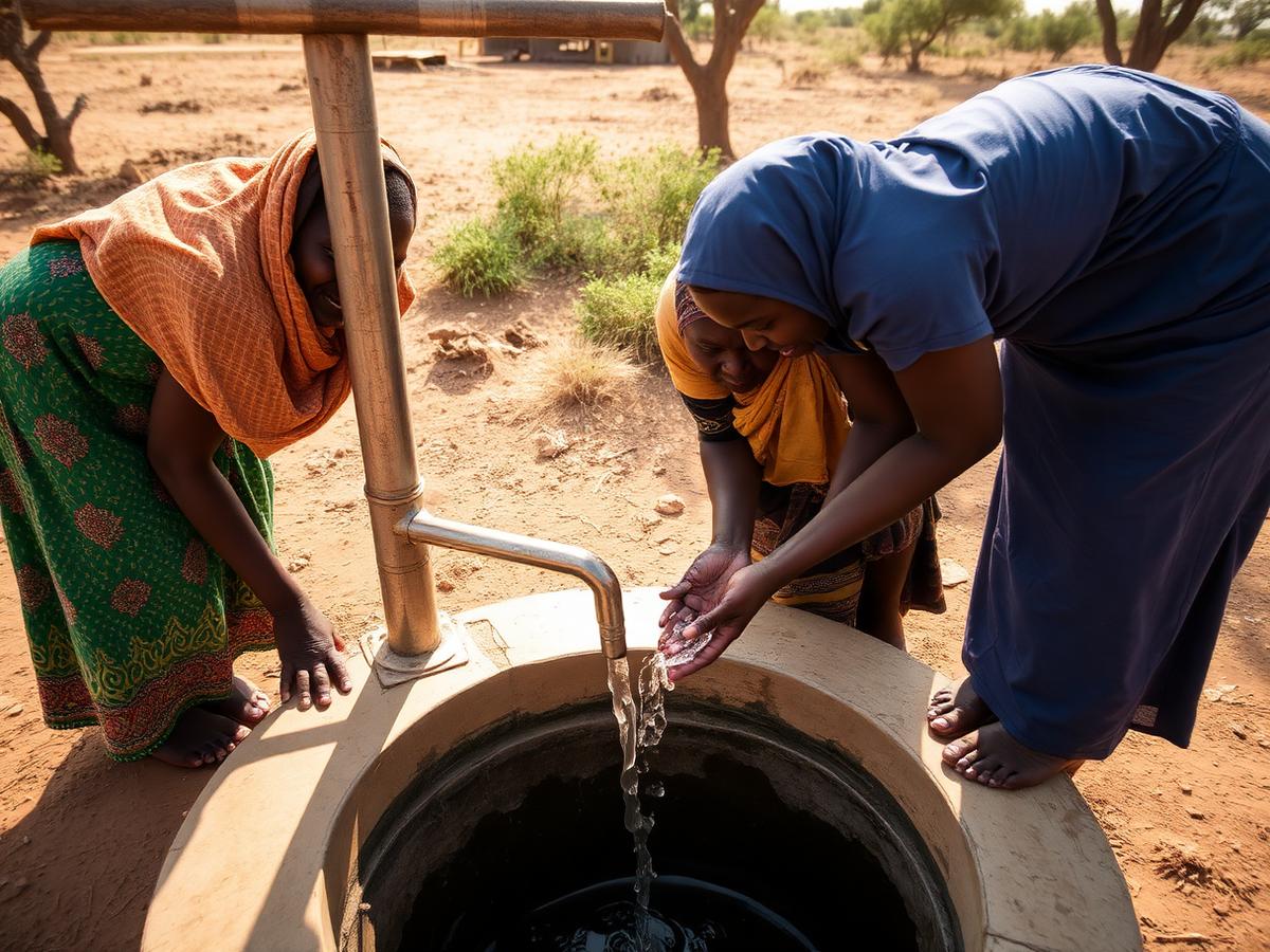 Clean water and sanitation project in South Sudan
